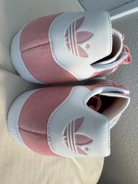 Adidas Gazelle Suede Sneakers - Pink & White- SIZE 10 WOMAN - Picture 5 of 7